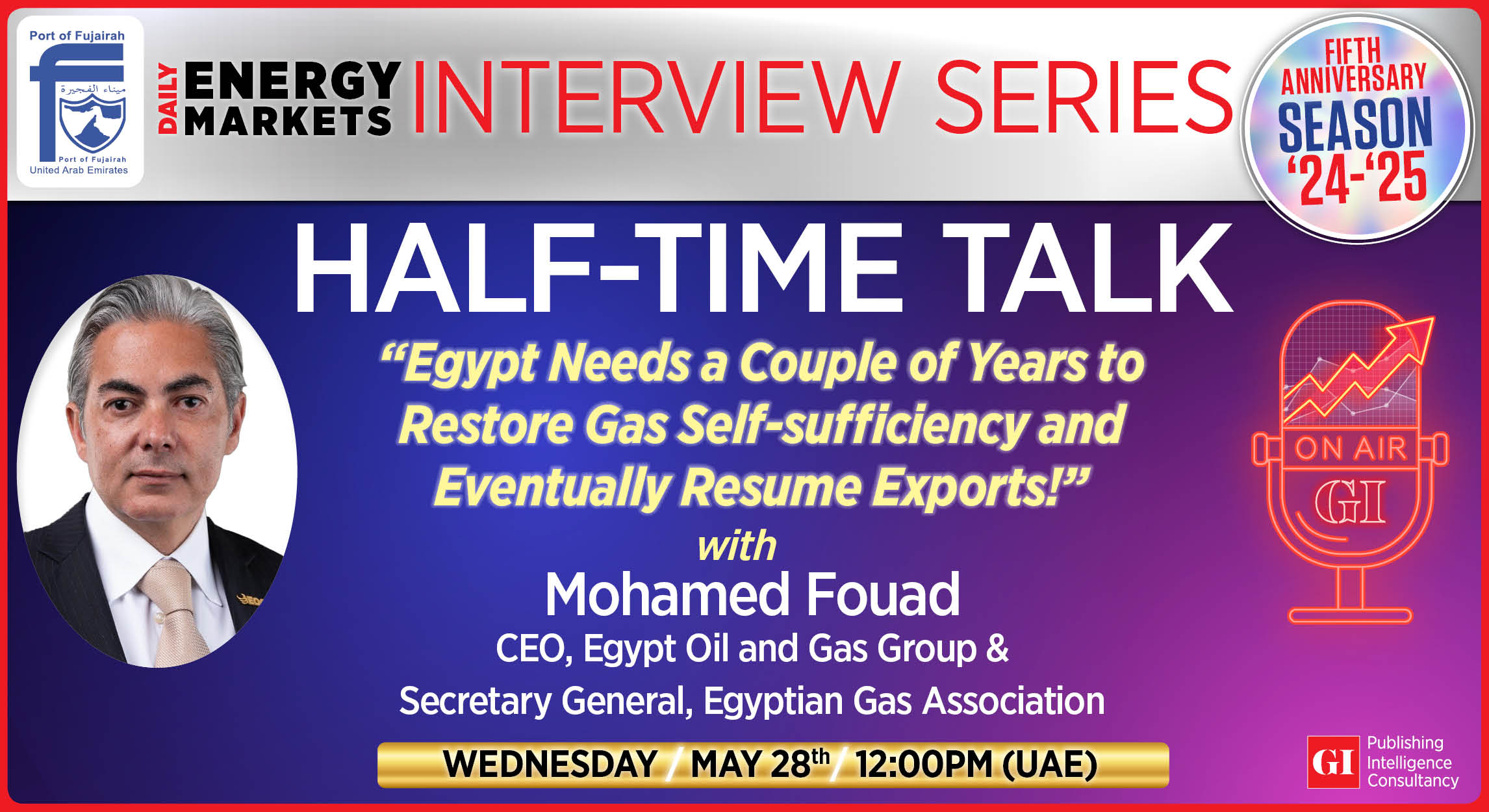Mohamed Fouad, CEO, Egypt Oil and Gas Group & Secretary General, Egyptian Gas Association