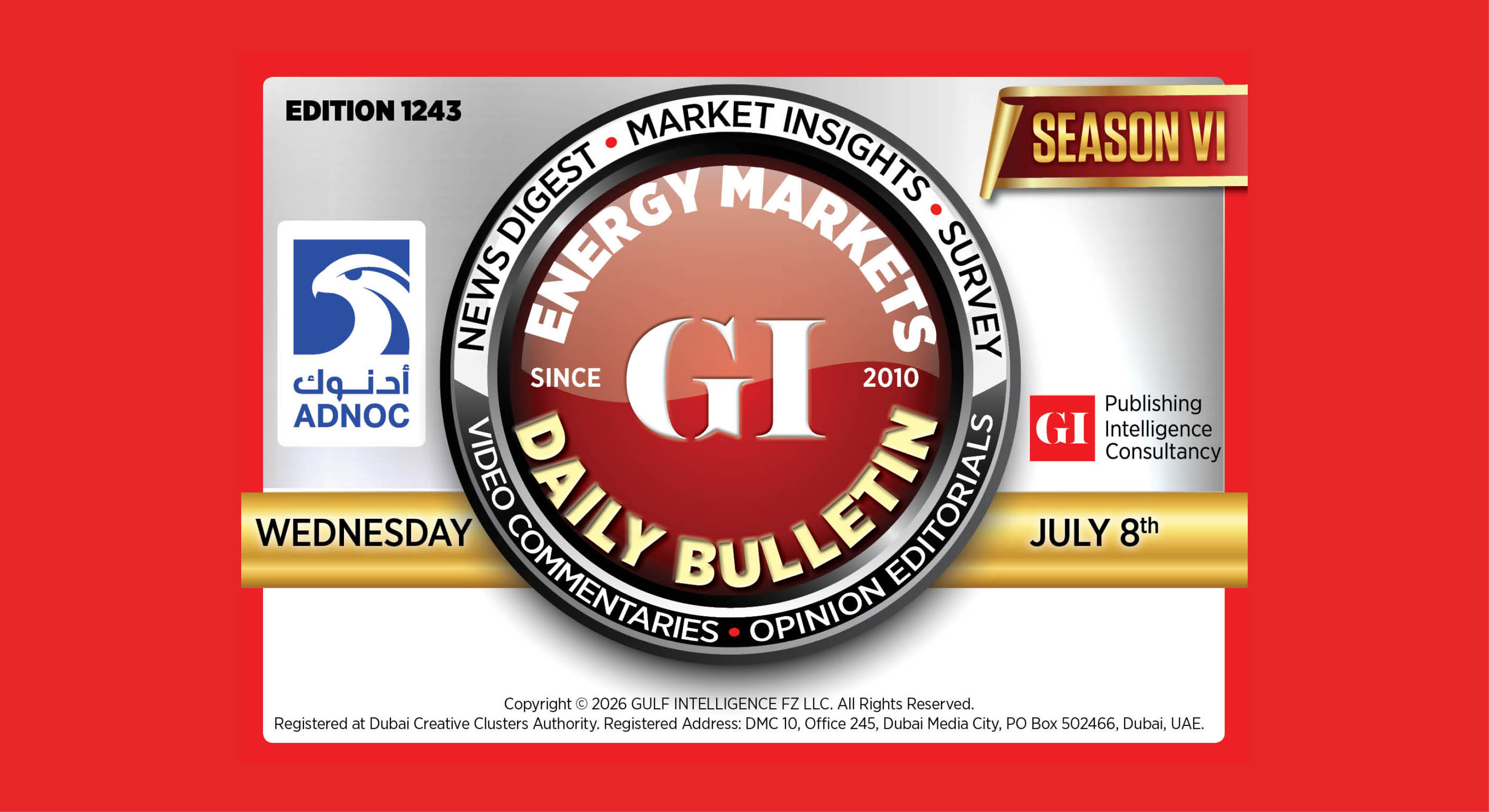 Daily Energy Markets Bulletin - July 8, 2026