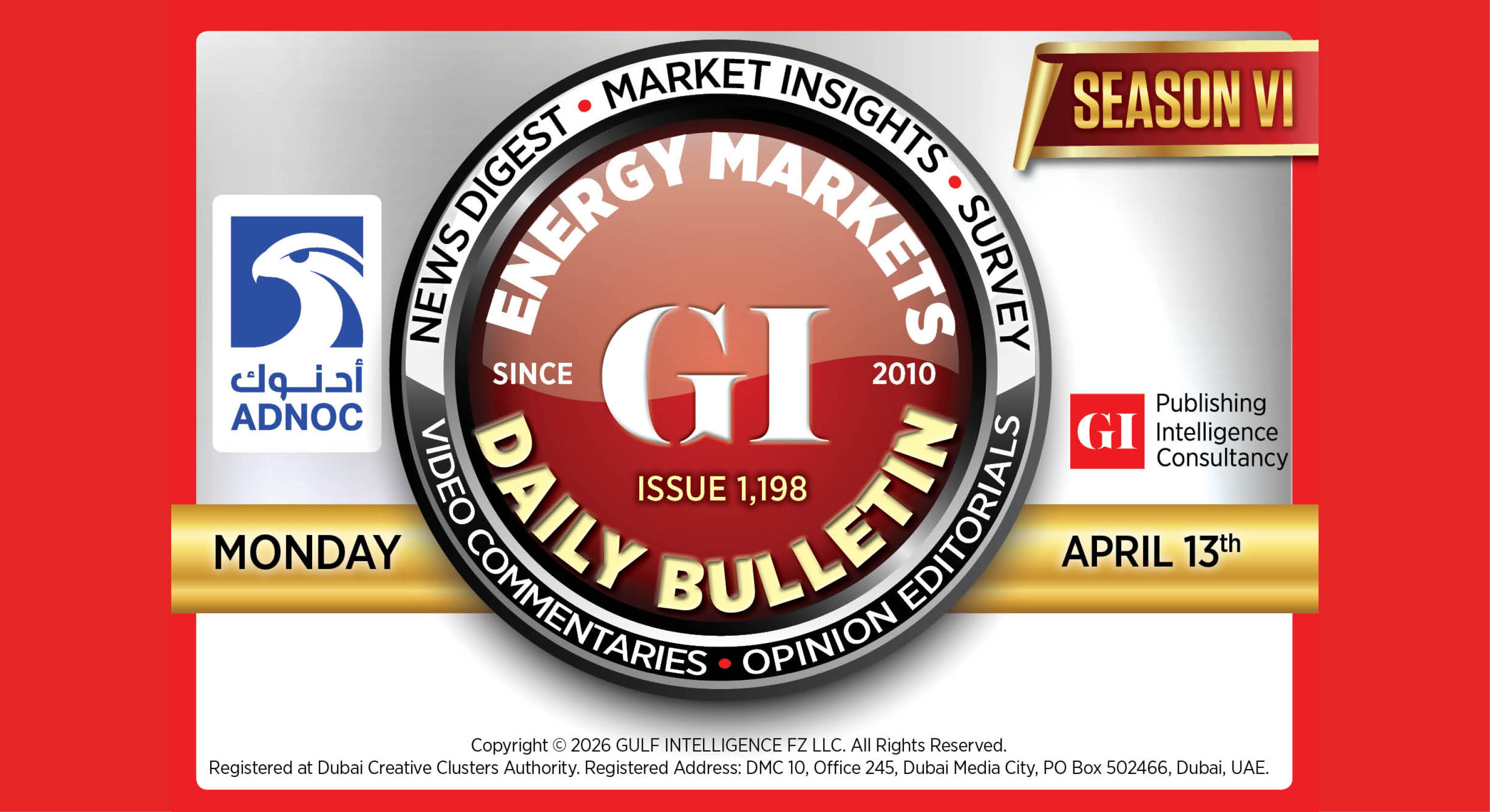 Daily Energy Markets Bulletin - April 13, 2026